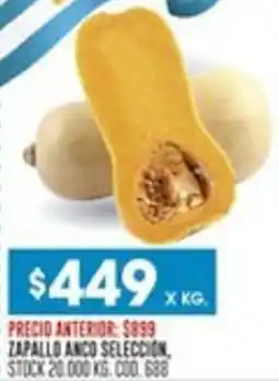 Coto Zapallo anco selección oferta