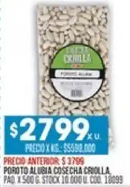 Coto Poro to alubia cosecha criolla oferta