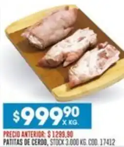Coto Patitas de cerdo oferta