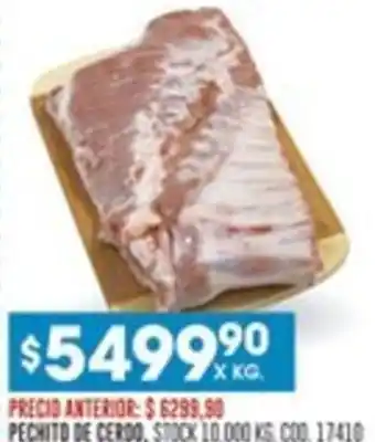 Coto Pechito de cerdo oferta