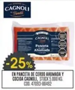 Coto Cagnoli en panceta de cerdo ahumada y cocida cagnoli oferta