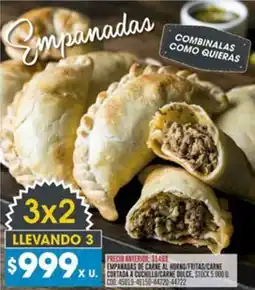 Coto Empanadas de carne al horn/fritas carne cortada a cuchillo/carne dulce oferta