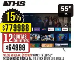 Coto Lths smart tv led 55" oferta