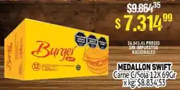 Makro Swift burger medallon oferta