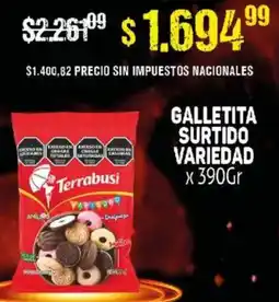 Makro Terrabusi galletita surtido variedad oferta