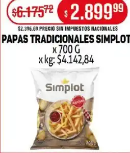 Makro Simplot papas congeladas smile papas tradicionales oferta