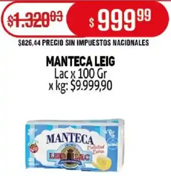 Makro Manteca leig lac oferta
