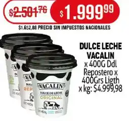 Makro Vacalin dulce leche oferta