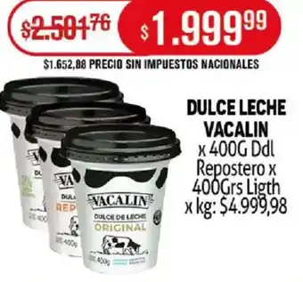 Makro Vacalin dulce leche oferta