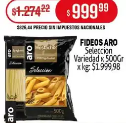 Makro Aro fideos seleccion variedad oferta