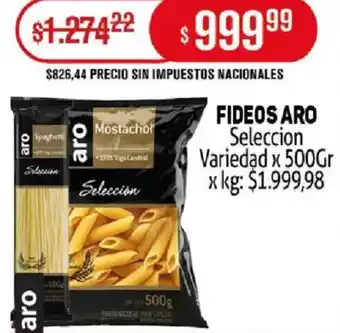 Makro Aro fideos seleccion variedad oferta
