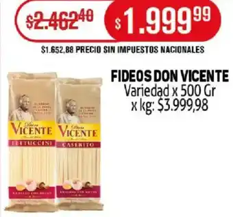 Makro Vicente fideos don variedad oferta