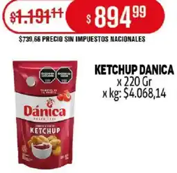 Makro Dánica ketchup oferta