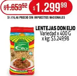 Makro Elio lentejas don variedad oferta