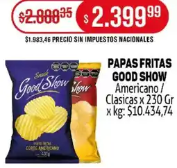 Makro Good show papas fritas americano/ clasicas oferta