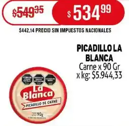 Makro La blanca picadillo carne oferta