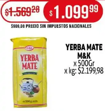 Makro M&K yerba mate oferta