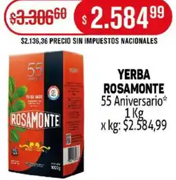 Makro Rosamonte yerba oferta