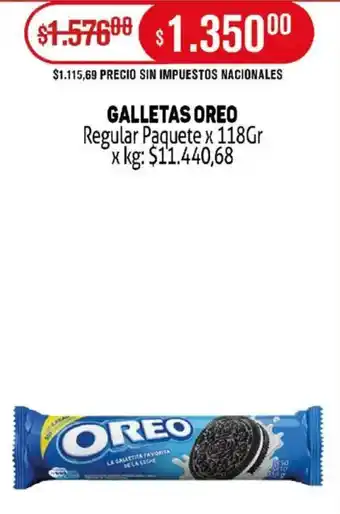 Makro Oreo galletas regular paquete oferta