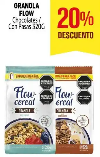 Makro Flow cereal granola chocolates/ con pasas oferta