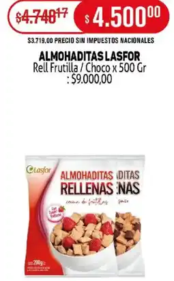 Makro Almohaditas lasfor rell frutilla/choco oferta