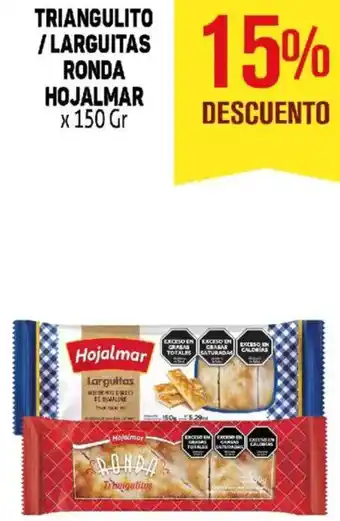 Makro Triangulito / larguitas ronda hojalmar oferta