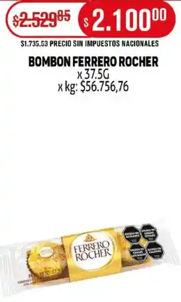 Makro Ferrero rocher bombon oferta