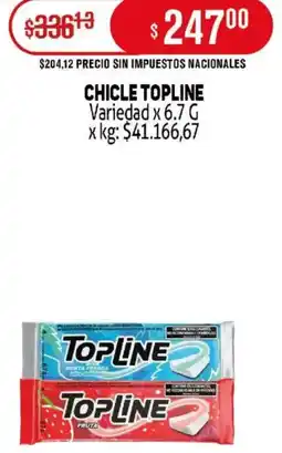Makro Topline chicle variedad oferta
