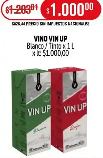 Makro Vin up vino blanco / tinto oferta