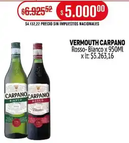 Makro Carpano vermouth oferta