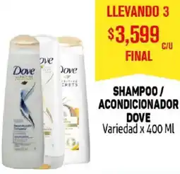 Makro Dove shampoo / acondicionador variedad oferta