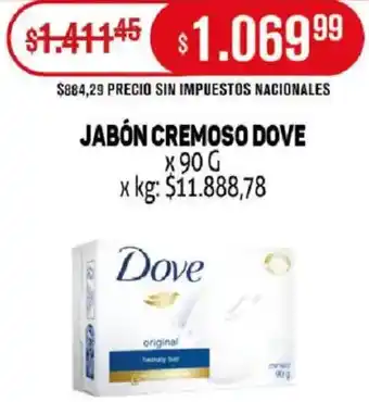 Makro Dove jabón cremoso oferta