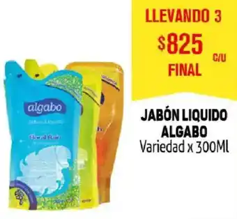 Makro Algabo jabón liquido variedad oferta