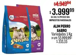 Makro Alim perro sabro variedades oferta