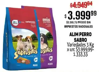 Makro Alim perro sabro variedades oferta