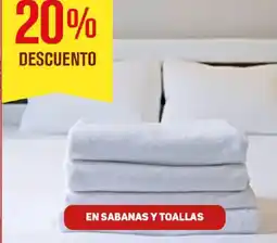 Makro En sabanas y toallas oferta