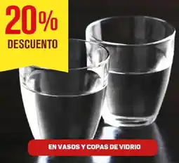 Makro En vasos y copas de vidrio oferta