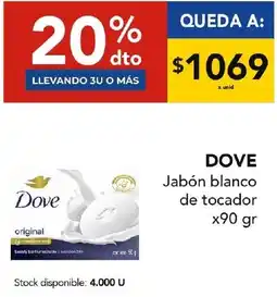 Nini Mayorista Dove jabón blanco de tocador oferta