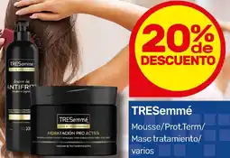 Nini Mayorista Tresemmé mousse/prot.term/ masc tratamiento/ varios oferta