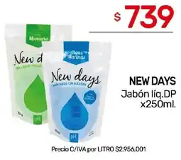 Nini Mayorista New days jabón líq.dp oferta