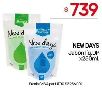 Nini Mayorista New days jabón líq.dp oferta