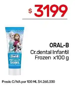 Nini Mayorista Oral-B cr.dental infantil frozen oferta