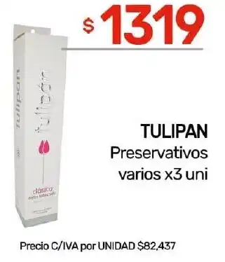 Nini Mayorista Tulipan preservativos varios oferta