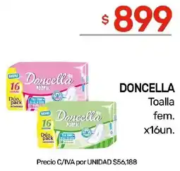 Nini Mayorista Doncella toalla fem. oferta