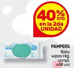 Nini Mayorista Pampers baby wipes hig. compl. oferta