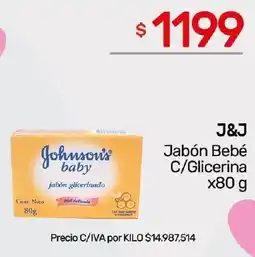 Nini Mayorista J&j jabón bebé c/glicerina oferta