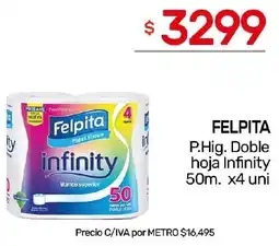 Nini Mayorista Felpita p.hig. doble hoja infinity oferta