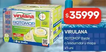 Nini Mayorista Virulana rotomop balde c/escurridor y mopa oferta