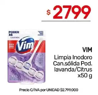 Nini Mayorista Vim limpia inodoro can.sólida pod. lavanda/citrus oferta