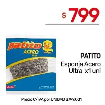 Nini Mayorista Patito esponja acero ultra oferta